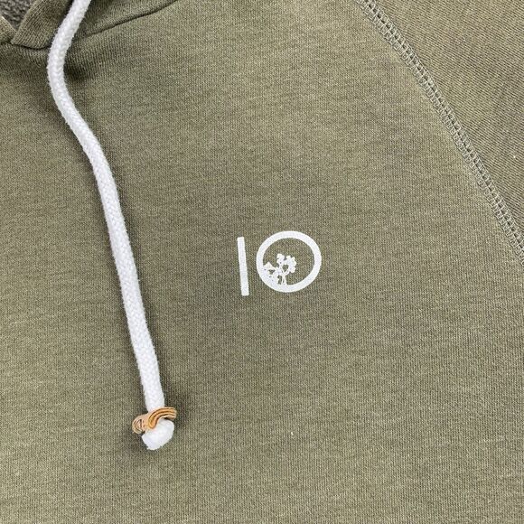 10 Tree Sweatshirt Mens Small Hoodie Outdoor Classic Relaxed Casual Pullover - Picture 5 of 16